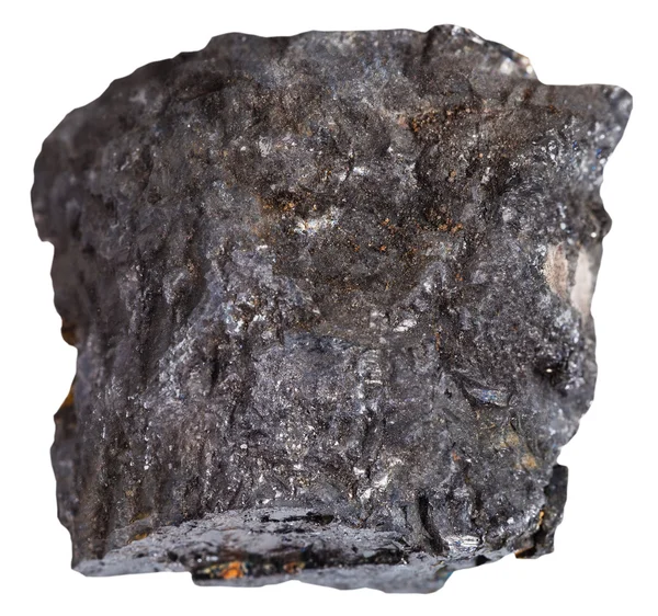 Schwarze Kohle Mineral isoliert auf weiß — Stockfoto