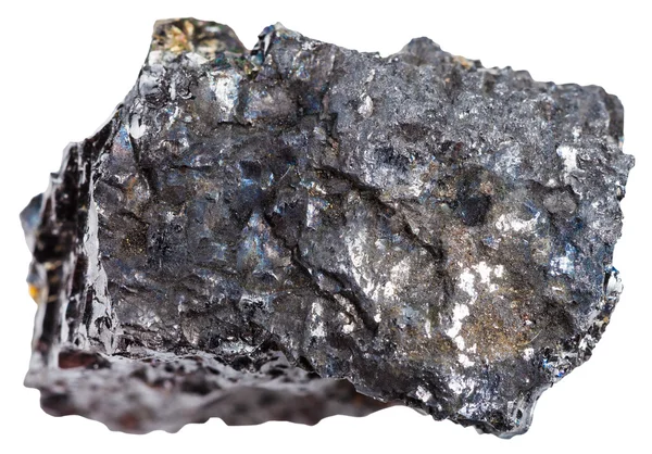 Kus černého uhlí (anthracit) izolovaný — Stock fotografie