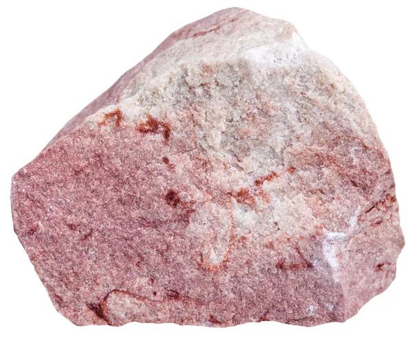 Růžový pískovec minerální izolovaný na bílém — Stock fotografie