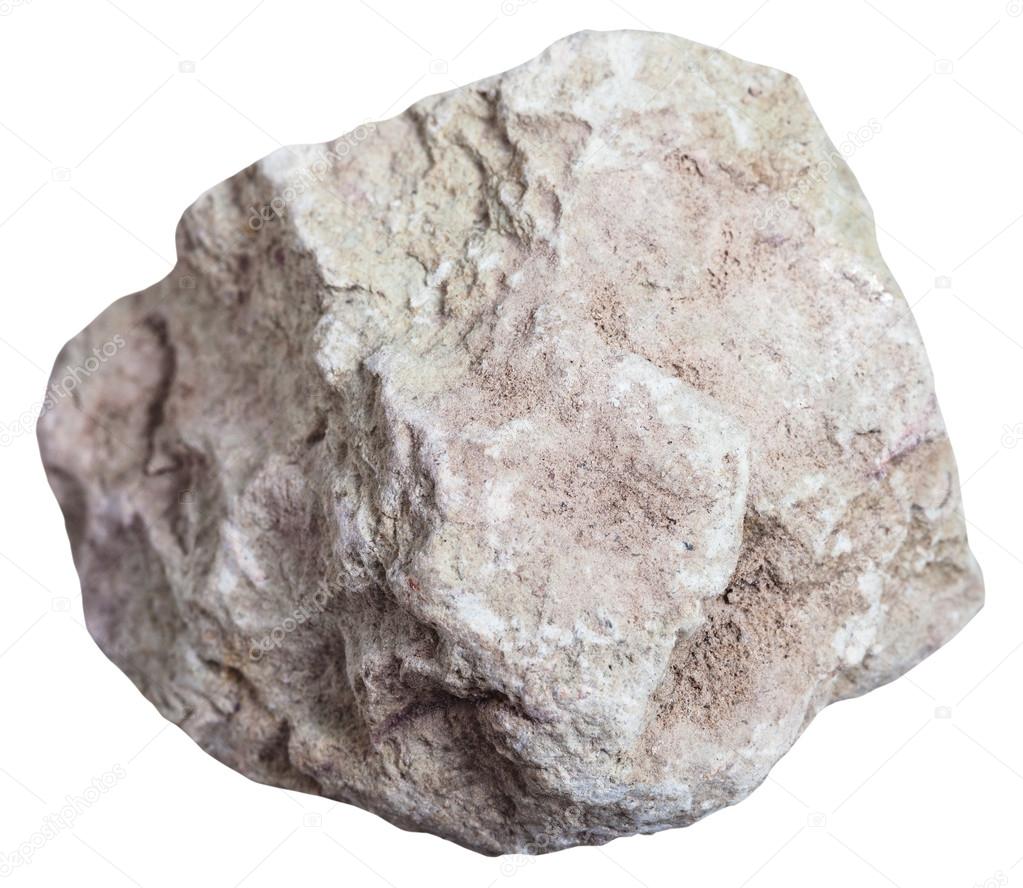 piece of marl (marlstone) mineral isolated — Stock Photo © vvoennyy