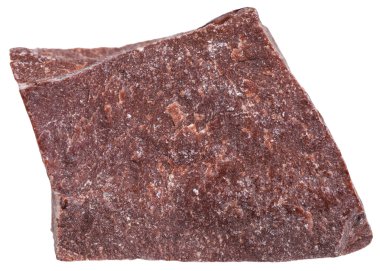 beyaz izole kırmızı mermer minerali