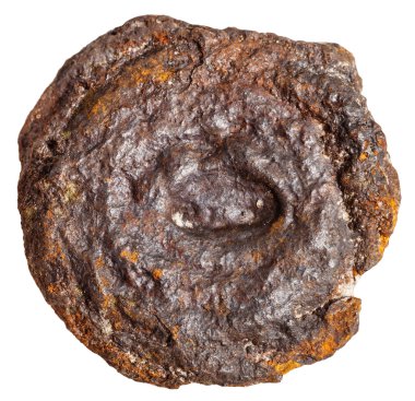 yerli Limonite taş beyaz izole