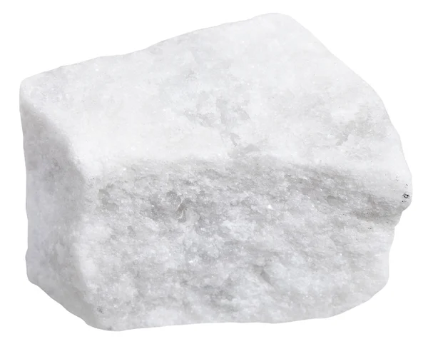 Pedazo de mármol blanco aislado — Foto de Stock
