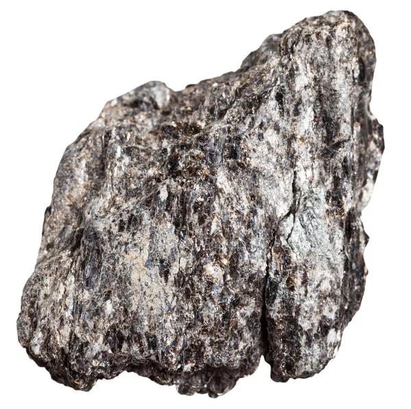 Quartzo biotita xisto mineral isolado — Fotografia de Stock