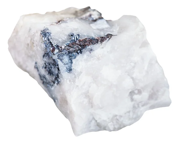 Piedra con mineral de Wolframita aislado — Foto de Stock