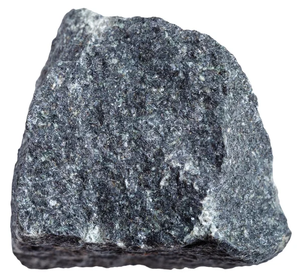 Gabbro pedra isolada sobre fundo branco — Fotografia de Stock