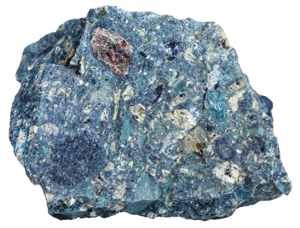 Beyaz arka planda izole edilmiş Kimberlite minerali — Stok fotoğraf