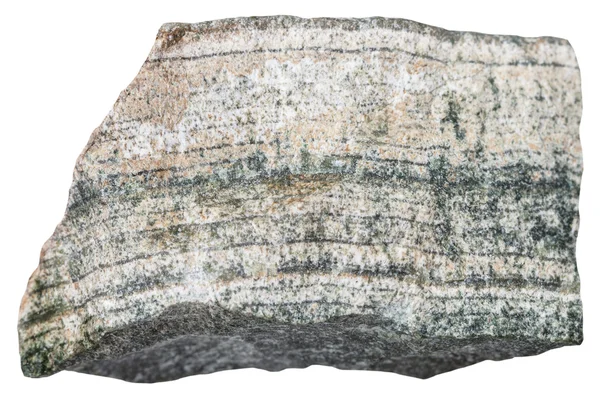 Skarn (táctil) mineral isolado em branco — Fotografia de Stock