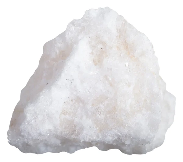 White anhydrite rock isolated — 图库照片