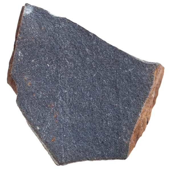 Glasartad basalt (Hyalobasalt) mstone isolerad — Stockfoto