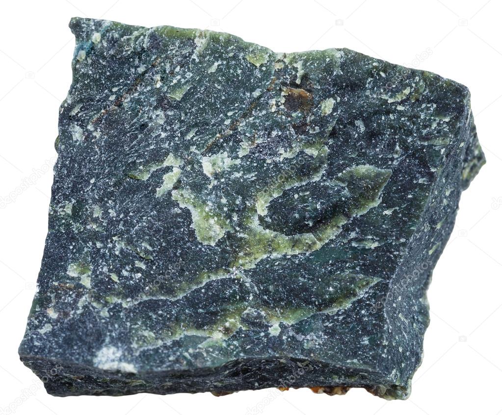 dunite olivinite mineral isolated on white stock photo