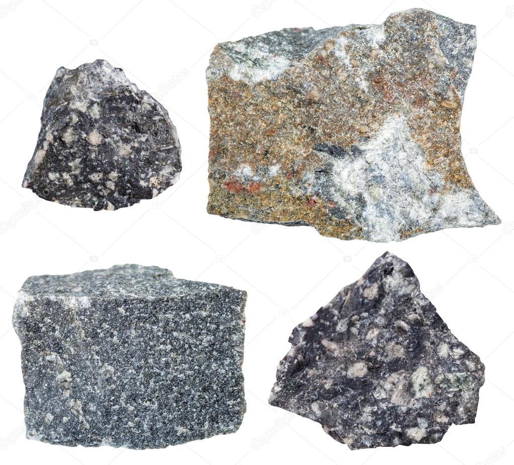 collection from specimens of Andesite rock