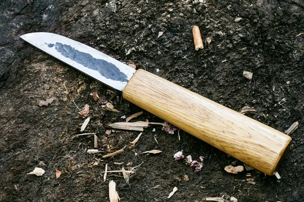 Coltello da caccia tradizionale yakutiano — Foto Stock