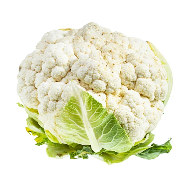 Fresh Ripe Cauliflower Isolated White Background — Stock Photo, Image