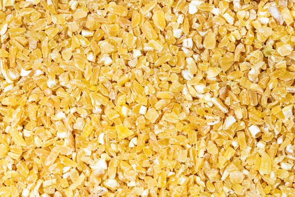 Food Background Top View Raw Crushed Polished Wheat Grains — Stock Photo, Image