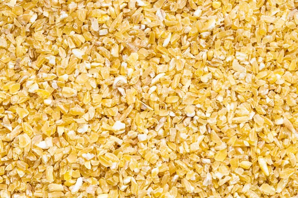 Food Background Uncooked Crushed Polished Wheat Grains — Stock Photo, Image