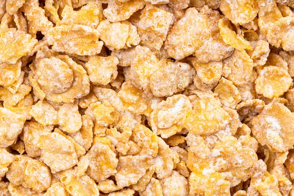 Voedingsbodem Met Ruwe Suiker Bedekte Cornflakes — Stockfoto