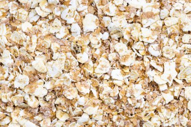 Yiyecek arkaplanı - Çavdar ekmekli yulaf lapası