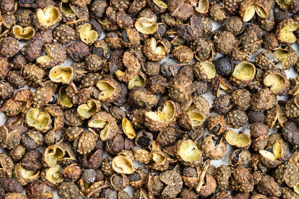 Food Background Dried Sichuan Pepper Peppercorns — Stock Photo, Image