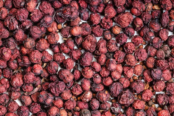 Fundo Alimentar Bagas Magnólia Secas Frutos Schisandra Chinensis — Fotografia de Stock