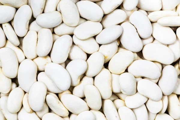 Tło Żywności Wiele Niegotowanych Białej Fasoli — Zdjęcie stockowe