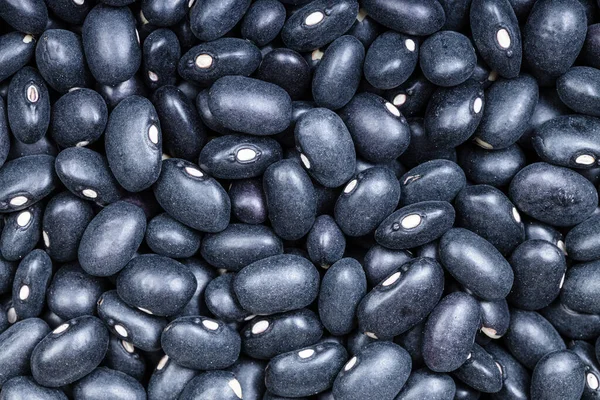 Fondo Alimentario Frijoles Negros Mexicanos Sin Cocer — Foto de Stock