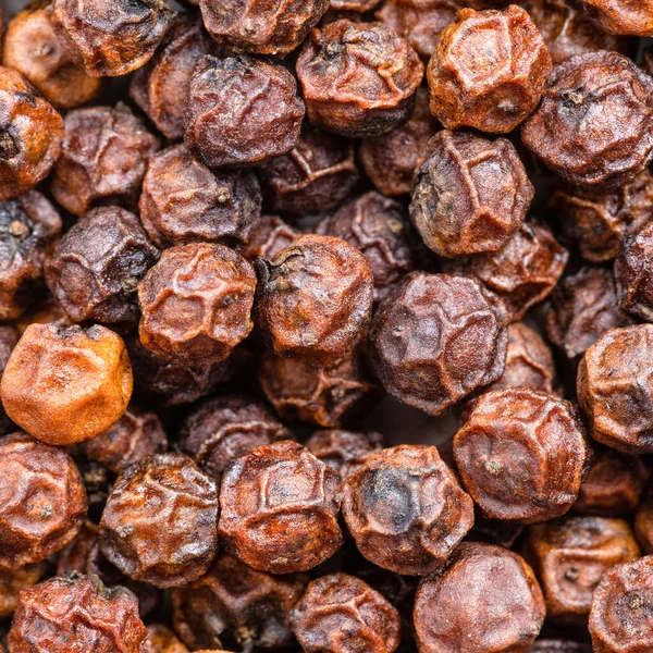 Square Food Background Red Kampot Pepper Close — Stock Photo, Image