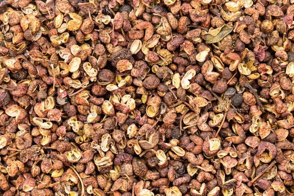 Food Background Many Dried Pink Sichuan Peppercorns — Stock Photo, Image