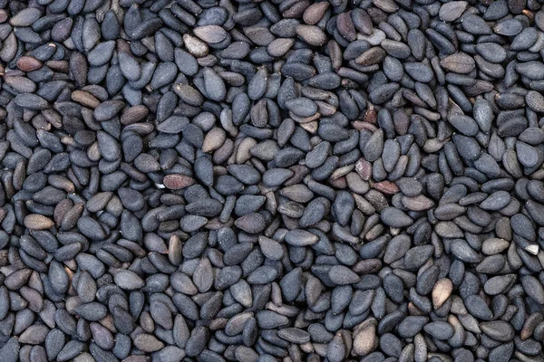 Tło Żywności Wiele Nasion Sezamu Czarnego — Zdjęcie stockowe