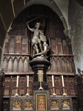 St michael heykeli abbey mont saint michel