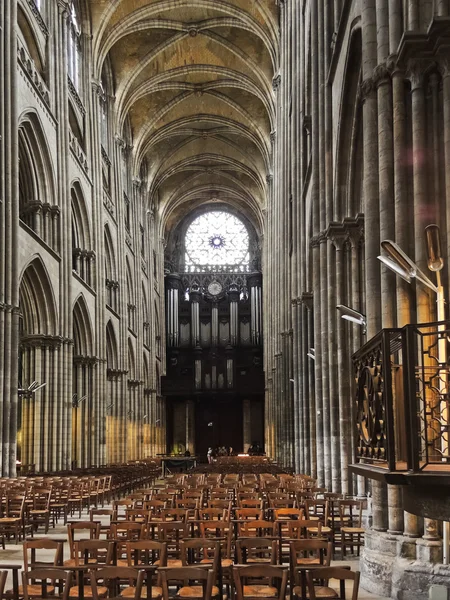 Interior of Rouen Cathedral — Stock Photo, Image