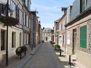 sokak eretrat Town, normandy, Fransa