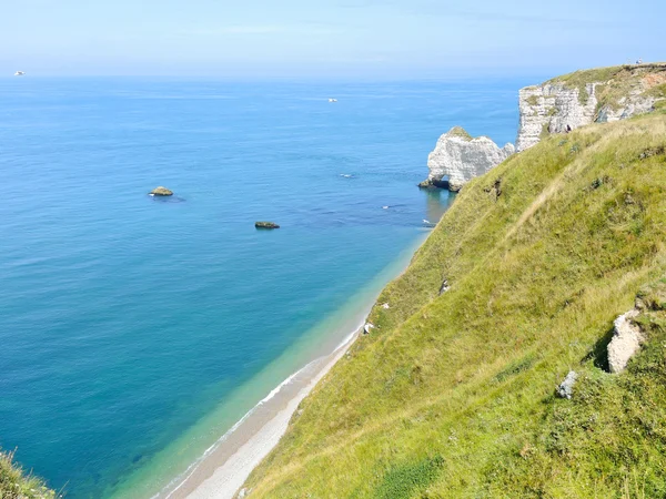 Cote d'albatre of english channel coast — Stock Photo, Image