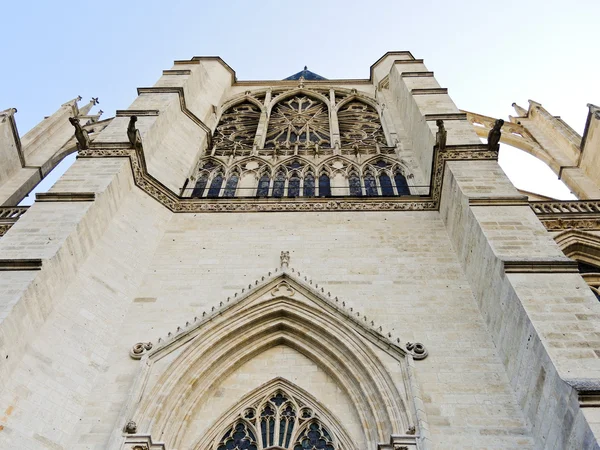 Facade of medieval Amiens Cathedral — Stock Photo, Image