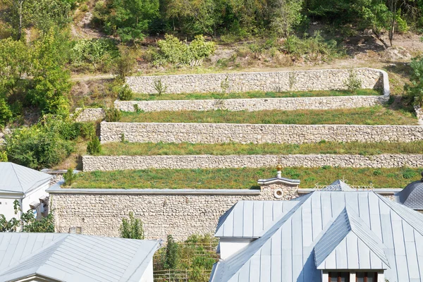 Terrasserade jordbruksmark, Crimea — Stockfoto