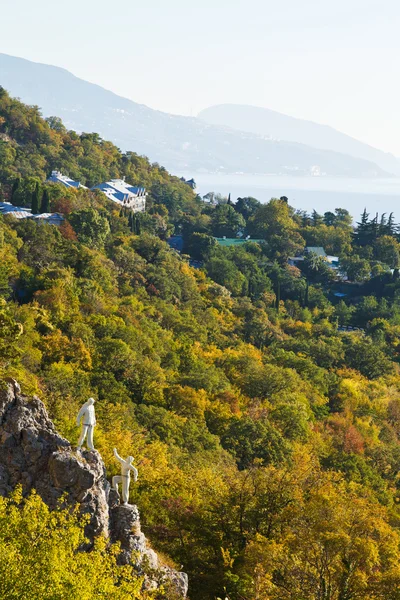 Krestovaya mount helling en Zuid-kust van de Krim — Stockfoto