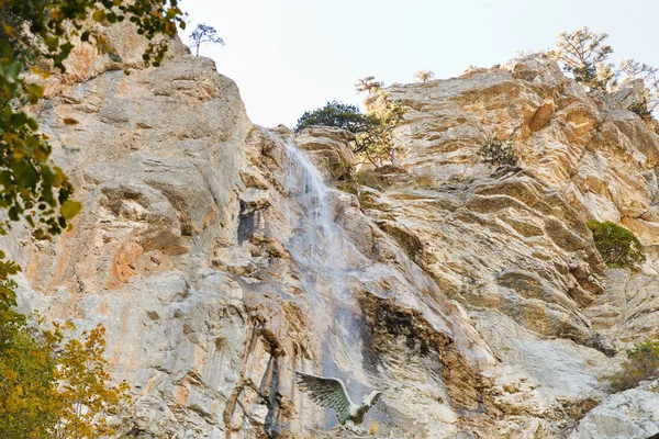 Waterfall uchan-su near Yalta, Crimea — Stock Photo, Image