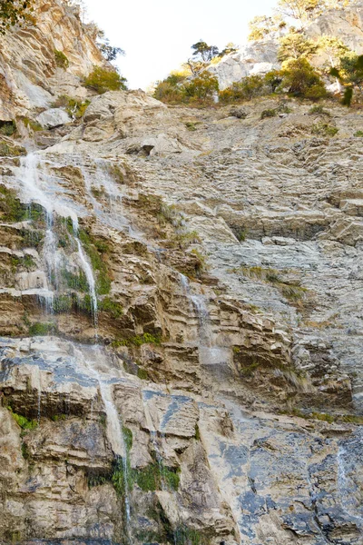 Water falls uchan-su in Crimean mountains — Stock Photo, Image