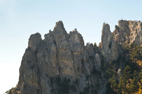 Rochers Ai-Petri dans les montagnes de Crimée — Photo