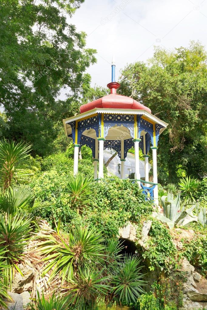 pavilion in green Nikitsky Botanical Garden