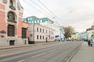 Ostozhenka street, sonbaharda Moskova