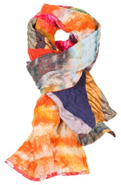 patchwork ve batik eşarp izole--dan düğüm