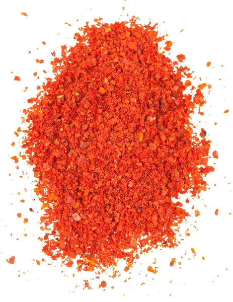 Vista superior de pimenta vermelha moída - páprica — Fotografia de Stock