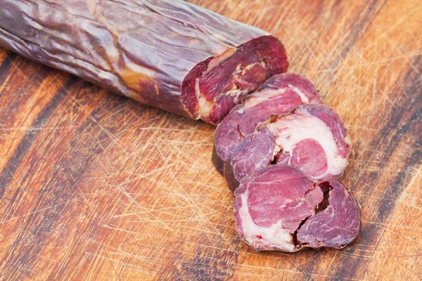 Salsicha de carne de cavalo picada kazi — Fotografia de Stock