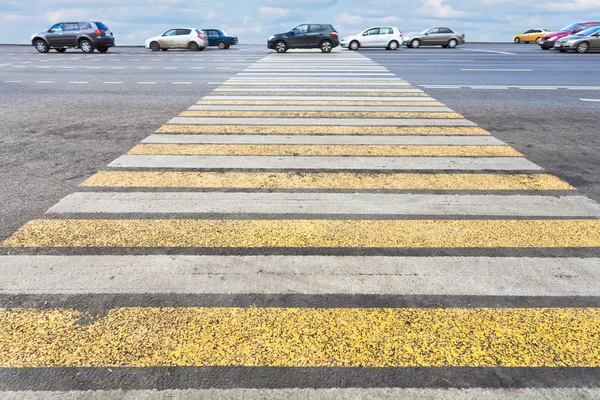 Pedestrian crossing on road — Stock Photo, Image