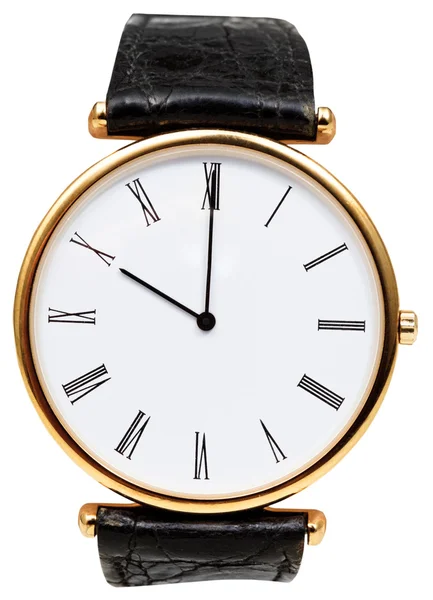 Tien uur op de wijzerplaat van een horloge geïsoleerd — Stockfoto