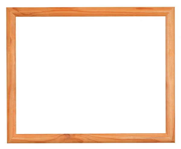 Ordinary narrow picture frame with cutout canvas — Stock Photo, Image