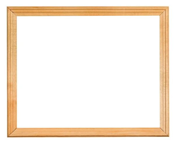 Gewone smalle houten frame met uitgesneden canvas — Stockfoto