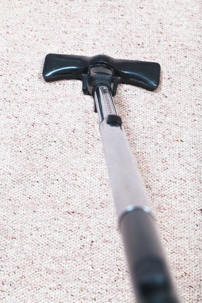 Floor cleaning with vacuum cleaner — Stock Photo, Image