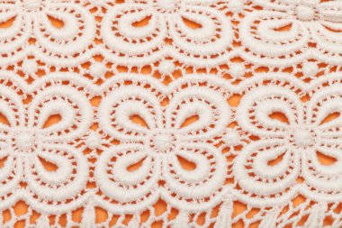 guipure dantel örgü makinesi tarafından çiçek süsleme